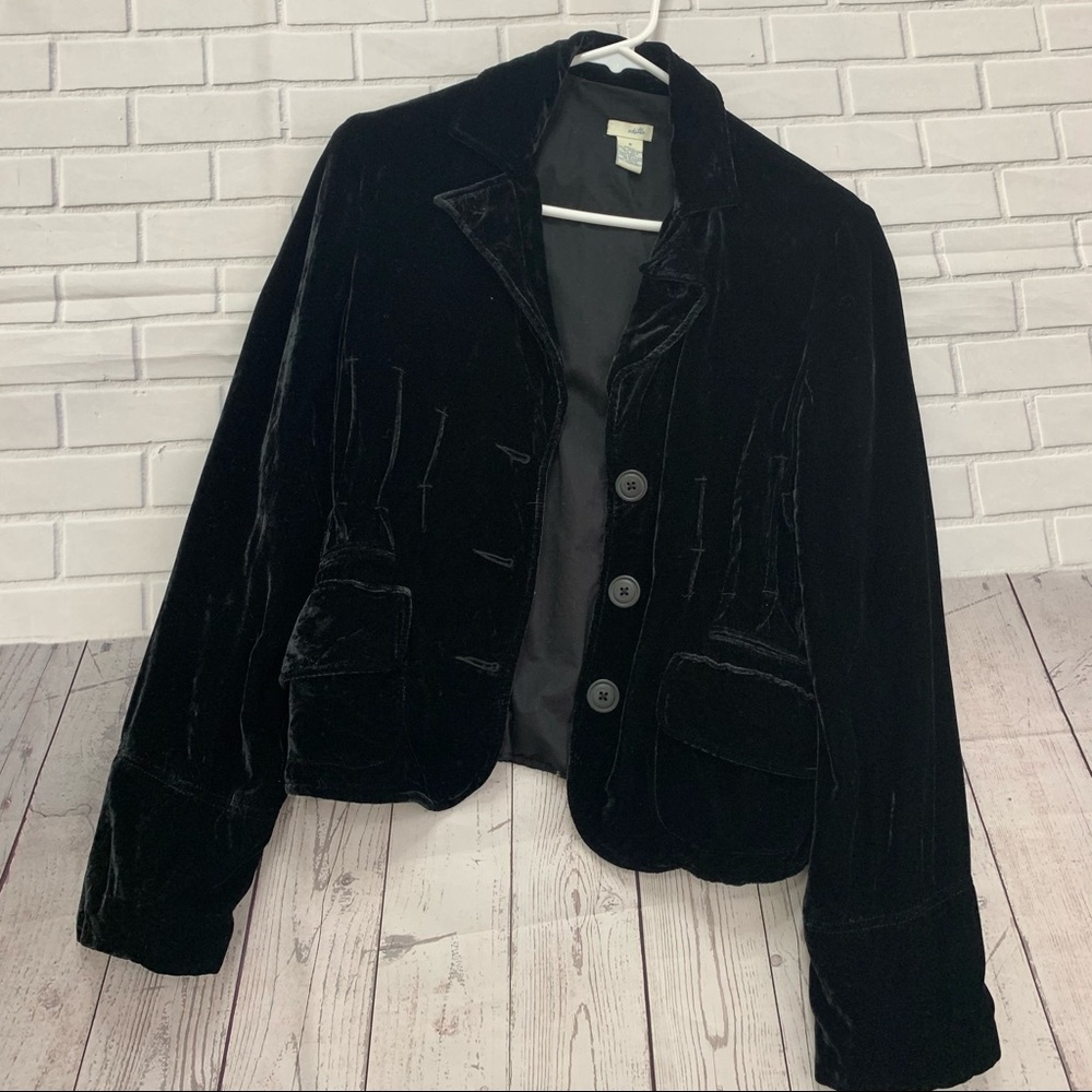 Oddie velvet jacket blazer silk viscose